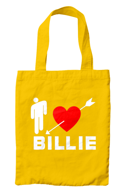 Сумка з принтом "Біллі Айліш". Біллі айліш, логотип біллі айліш, принт біллі айліш, співачка біллі айліш. 2070702