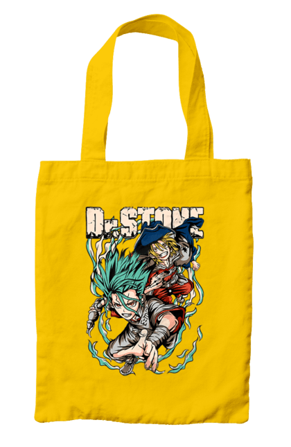 Bag with prints Dr. Stone Senku and Ryuusui. Anime, dr. stone, ishigami, manga, ryuusui, ryuusui nanami, senku, senku ishigami. 2070702