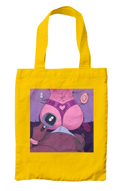 Сумка з принтом "Ранкова Кава З Жопкою". Гола, жопа, кава, труси. 2070702