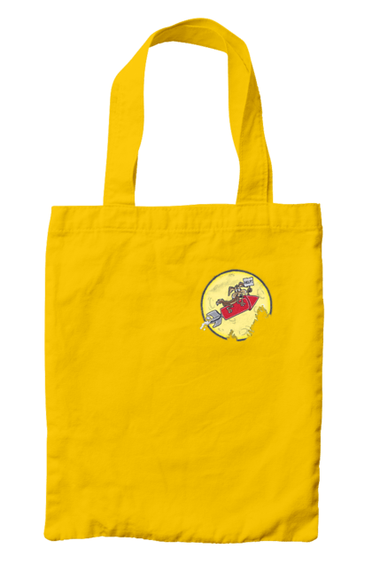 Bag with prints Wile E. Coyote. Anti-hero, cartoon character, fast and bold, funny melodies, kayot, north american cayot, thief, villas, wiley, wili kayot. 2070702