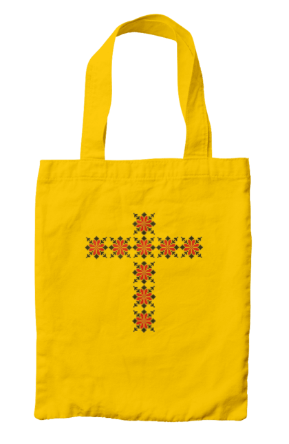 Сумка з принтом "Хрес з візерунків". Вишиванка, вишивка, візерунок, вітчизна, крест, народність, україна. 2070702