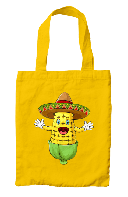 Bag with prints Sombrero Corn. Corn, food, sombrero. 2070702