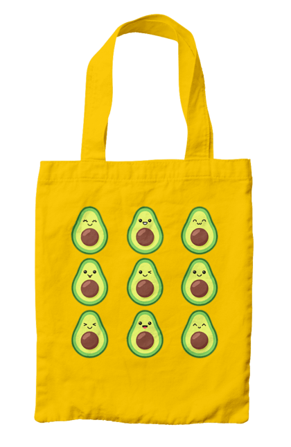 Сумка з принтом "Настрій Авокадо". Авокадо, емоції, їжа. 2070702