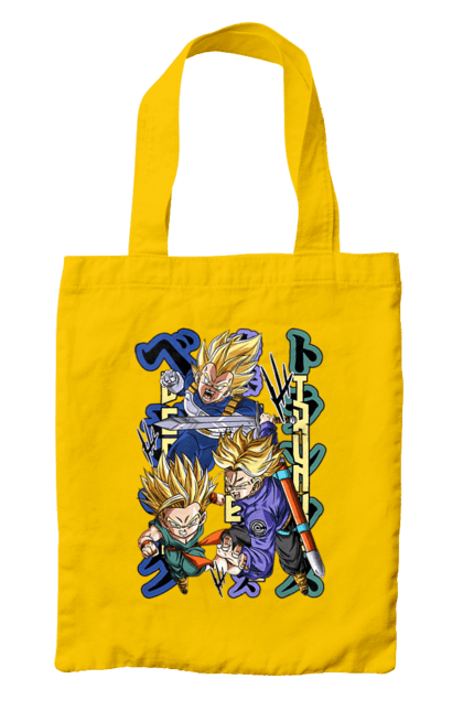 Bag with prints Dragon Ball. Anime, dragon ball, goku, manga, tv series, vegeta. 2070702