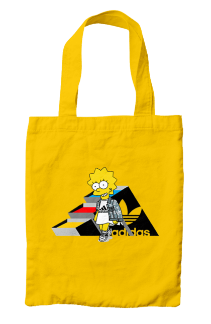 Сумка с принтом Adidas Лиза. Adidas, lisa, simpson, адидас, лиза, лиса симпсон, мультсериал, персонаж, сериал, симпсон. 2070702