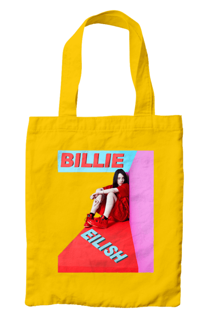 Сумка з принтом "Біллі Айліш". Біллі айліш, логотип біллі айліш, принт біллі айліш, співачка біллі айліш. 2070702