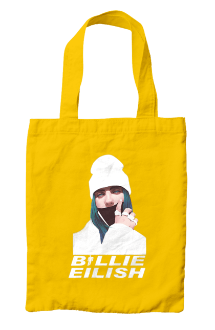 Сумка з принтом "Біллі Айліш". Біллі айліш, логотип біллі айліш, принт біллі айліш, співачка біллі айліш. 2070702