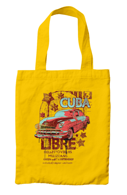Сумка з принтом "Куба, Машина". Куба, машина, ретро. 2070702