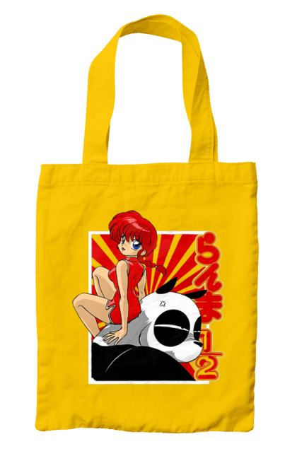 Bag with prints Ranma 1/2. Action movie, anime, comedy, manga, mystic, ranma, romance, shampoo. 2070702