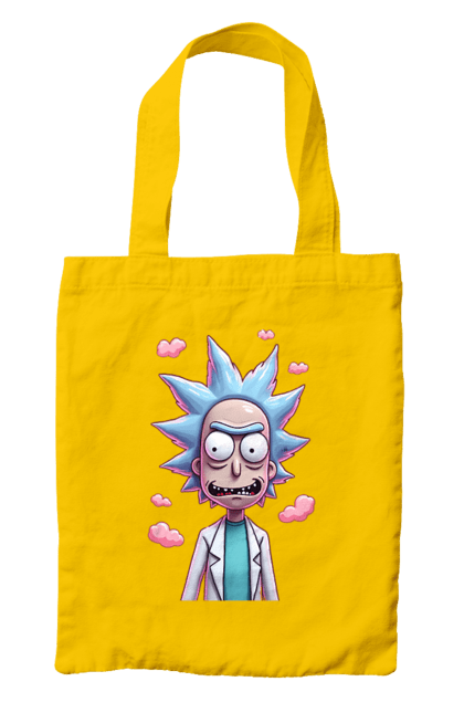 Сумка з принтом "Рік та Морті". Rick and morty, мультфільм, наукова фантастика, пригоди, рік, рік і морті, трагікомедія, чорний гумор. 2070702