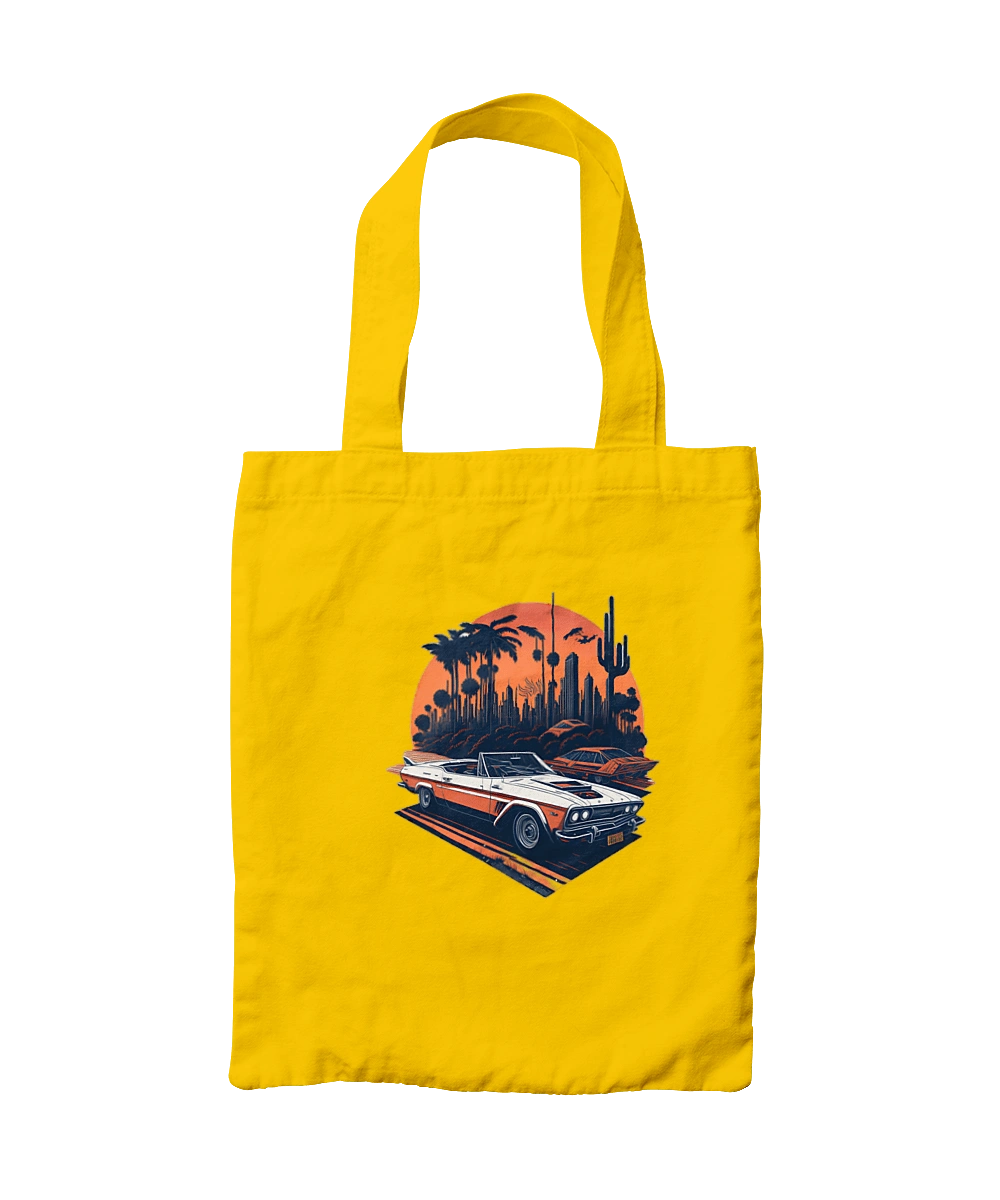 Beautiful car at sunset