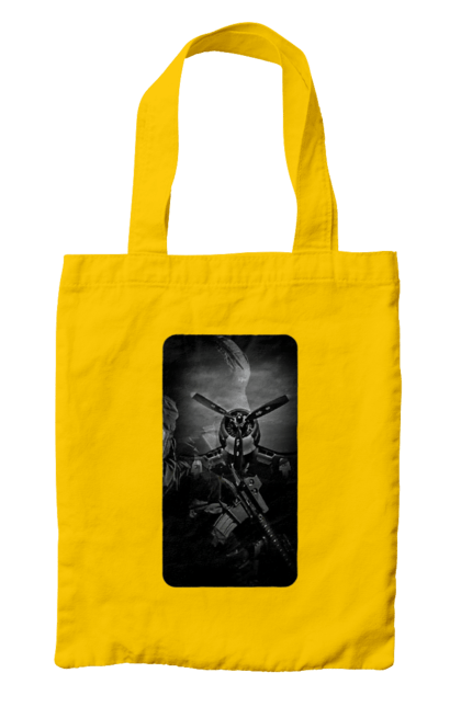 Сумка з принтом "Слава зсу". Гвинтівка, зброя, літак, перемога, солдат, україна. 2070702