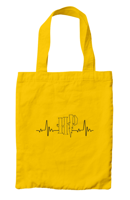 Bag with prints Harry Potter. Book, deathly hallows, faculties, harry potter, hogwarts, movie. 2070702