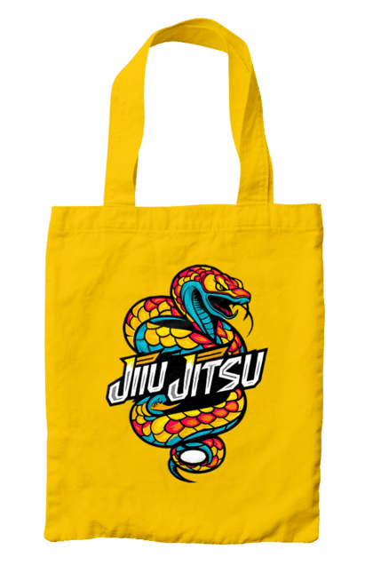 Bag with prints Jujutsu. Animal, japan, jiu jitsu, jujutsu, martial arts, ninja, samurai, snake, sport. 2070702