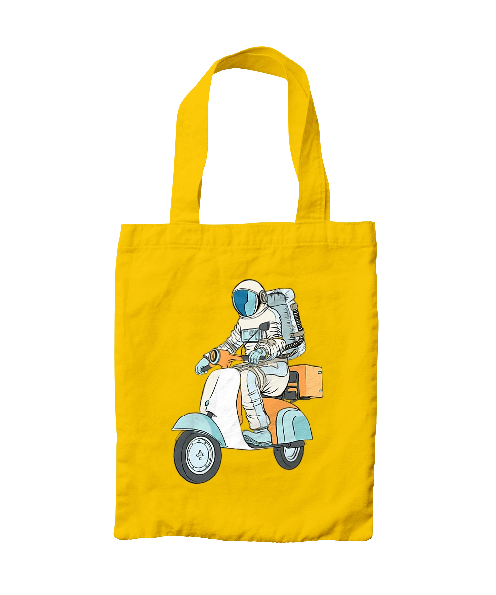 Astronaut on a motorcycle