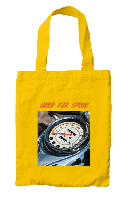 Сумка з принтом "Мото 3". Байкер, дорогая, мотоцикл, ретро, скорость, спидометр, стиль жизни. 2070702