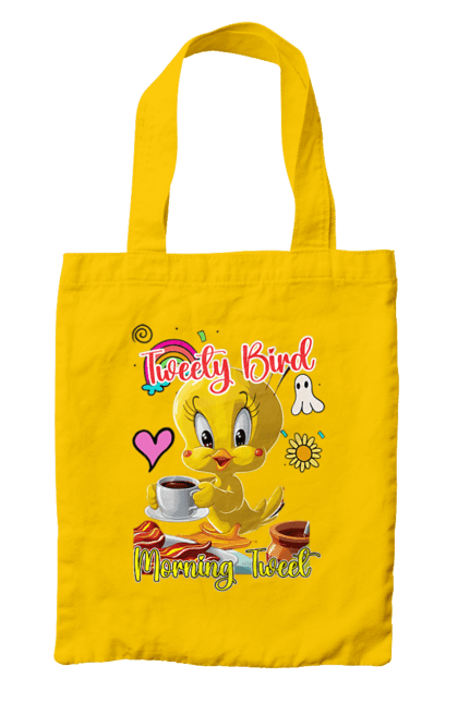 Bag with prints Tweety Pie. Bird, looney tunes, tweety, tweety bird, tweety pie, warner bros. 2070702