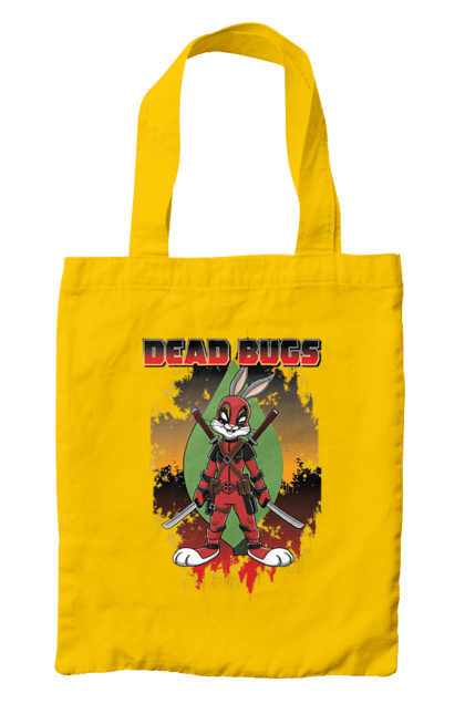 Bag with prints Bugs Bunny Deadpool. Bugs bunny, cartoon, deadpool, looney tunes, marvel, merrie melodies. 2070702