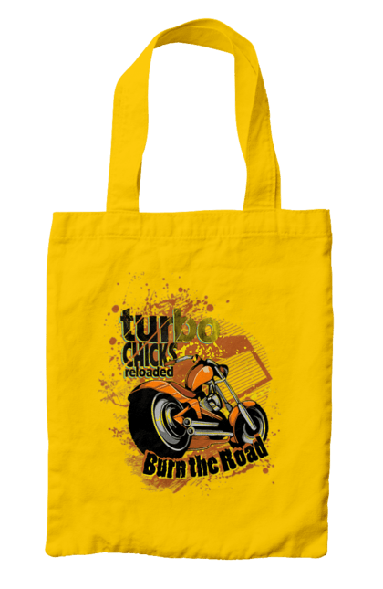 Bag with prints Turbo Moped. Moped, riding, speed. 2070702