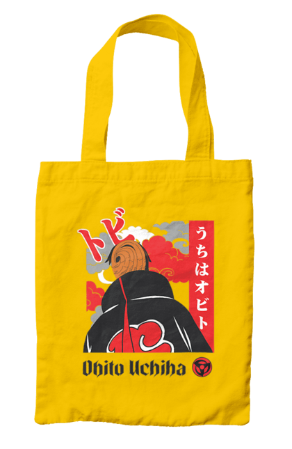 Bag with prints Naruto Obito Uchiha. Anime, character, manga, naruto, ninja, obito, obito uchiha, tv series, uchiha. 2070702