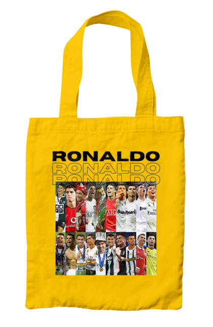 Bag with prints Cristiano Ronaldo. Attacker, captain, cristiano ronaldo, football, sport, sportsman. 2070702