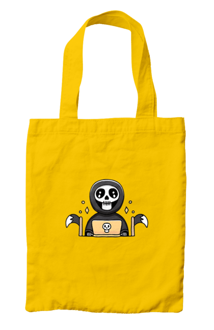 Сумка з принтом "Темний розробник програміст". Brain, geek, linux, php, ай ти, ай ті, баг, геймер, гік, гра в кальмара, де баг, код, лаптоп, лінукс, пранк, програміст, розробник, смерть, сміх, смішне, ютер. 2070702