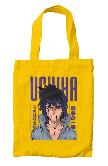 Сумка з принтом "Наруто Саске Учіха". Naruto, sasuke, sasuke uchiha, аніме, команда 7, команда номер 7, манга, наруто, саске, саске учіха. 2070702