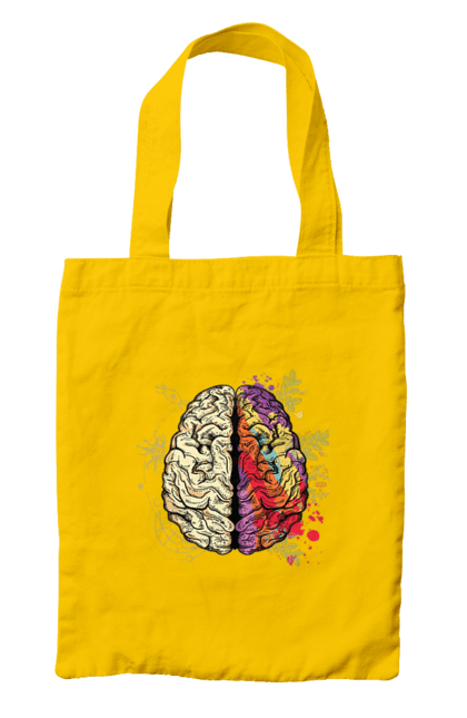 Сумка з принтом "Творчість та логіка". Бінарний, біткоїн, біткойн, валюта, гроші, крипто, наука, програміст, программист, творчество, техно, хакер, художник, цветной. 2070702