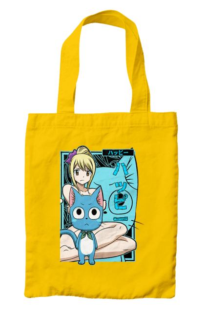 Сумка з принтом "Хвіст Феї Люсі Хартфілія". Fairy tail, happy, lucy heartfilia, аніме, люсі, люсі хартфілія, манга, хвіст феї, хеппі. 2070702