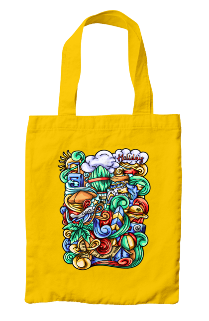 Сумка з принтом "Канікули відпочинок арт". Відпочинок, канікули, літо, море, пляж, подорож. 2070702