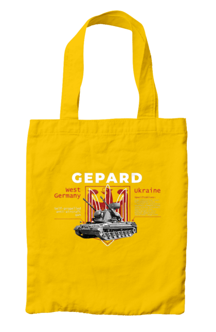 Сумка з принтом "Gepard". F16, gepard, nasams, stinger, zuzana, гаубиця, два герби, залужний, сюзанна. 2070702