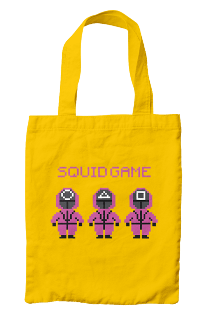 Сумка з принтом "Гра в кальмара". Netflix, squid game, гра в кальмара, нетфлікс, охоронець, серіал. 2070702