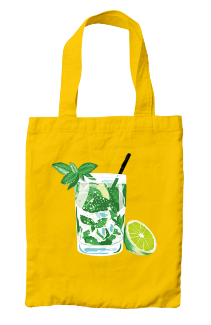 Сумка з принтом "Напій Мохіто І Лимон". Лимон, мохіто, напій. 2070702