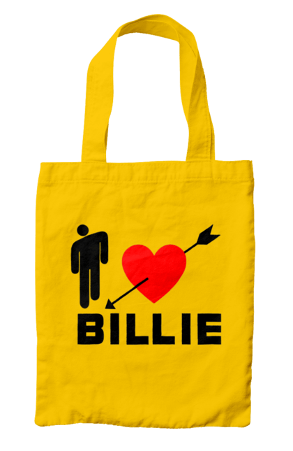 Сумка з принтом "Біллі Айліш". Біллі айліш, логотип біллі айліш, принт біллі айліш, співачка біллі айліш. 2070702