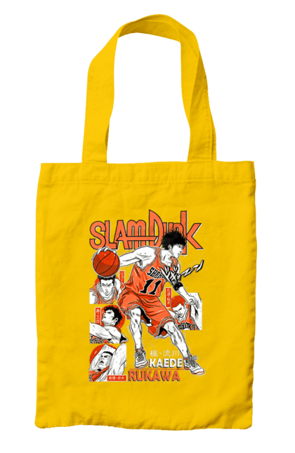 Bag with prints Slam Dunk Kaede Rukawa. Anime, basketball, comedy, kaede rukawa, manga, school, shonen, slam dunk, sports anime. 2070702