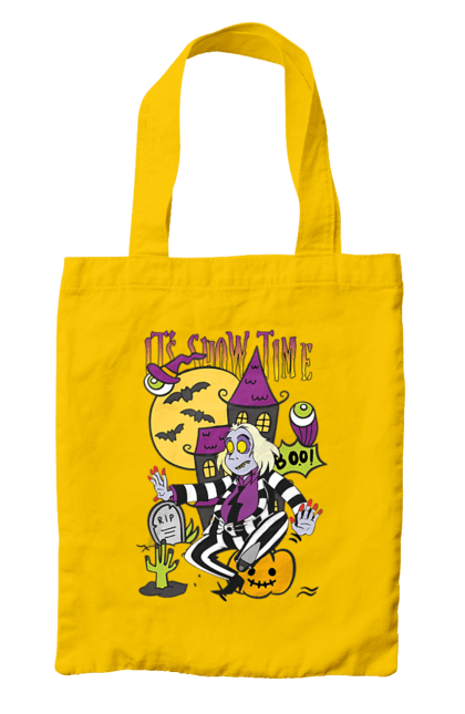 Bag with prints Beetlejuice. Beetlejuice, comedy, ghost, horror, movie, tim burton, warner bros. 2070702