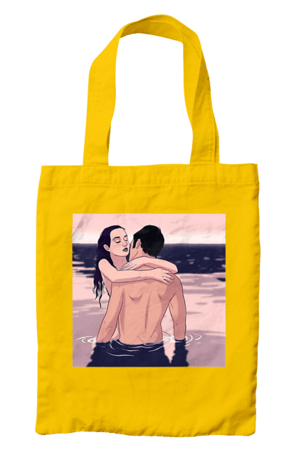 Сумка з принтом "Парочка Обнімається В Річці". Голо, кохання, пара. 2070702