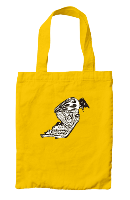 Сумка з принтом "Двигун мотоцикла". Байк, бензобак, двигун мотоцикла, харлей девідсон, циліндри, чопер. 2070702