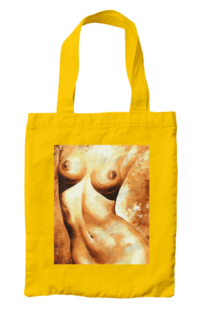 Сумка з принтом "Краса тіла". Вигини жіночого тіла, грація тіла, груди, жіноче тіло, жіночі груди, краса тіла. 2070702