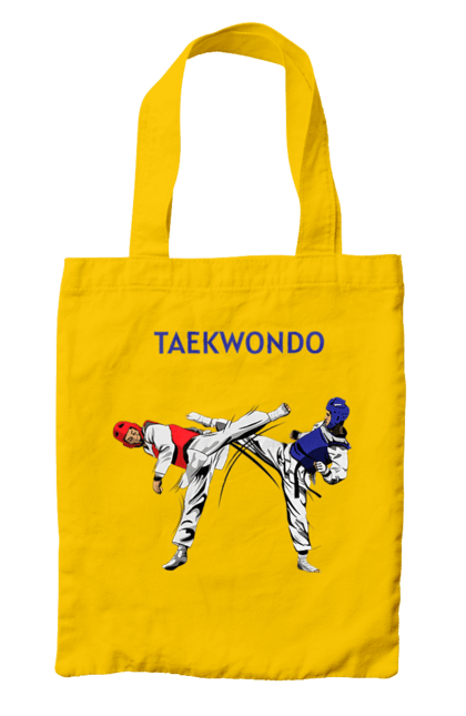 Bag with prints Taekwondo. Korea, martial arts, sport, taekwondo, training. 2070702