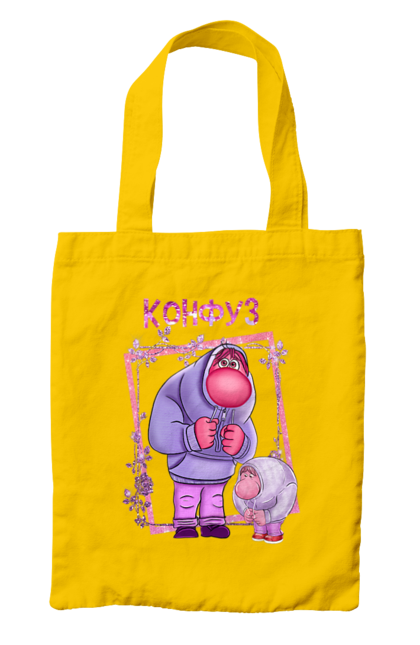 Bag with prints Inside Out Embarrassment. Cartoon, embarrassment, emotions, inside out, pixar. 2070702