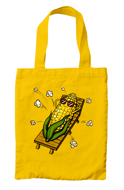 Bag with prints Corn Suns On A Lounger. Corn, lounger, popcorn. 2070702