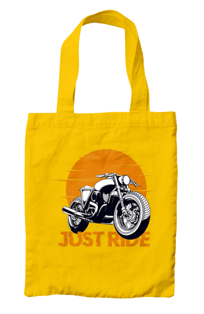 Сумка з принтом "Мотоцикл, Просто Їдь". Дорога, їзда, мотоцикл. 2070702