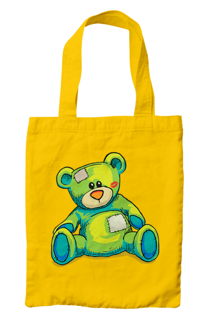 Сумка з принтом "Плюшевий ведмедик". Cute, patches, teddy, teddy bear, vintage, ведмедик, іграшка, плюшевий ведмедик, подарунок. 2070702