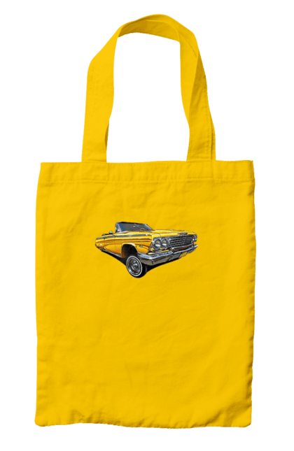 Bag with prints Car. Car, chevrolet, classic, impala, lowrider. 2070702