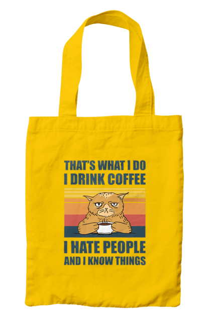 Сумка з принтом "Невдоволений кіт". Angular, c, css, html, it, javascript, jquery, php, python, react, svelt, vue, айтишник, айті, гумор, код, кодувати, прогер, програміст, програмісти, ти ж, ти ж програміст, тиж програміст. 2070702