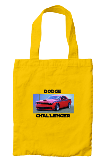 Сумка з принтом "Додж челенджер". Авто, автомобіль, американська легенда, додж челенджер, класичний автомобіль, культовий автомобіль, масл кар, потужне авто. 2070702