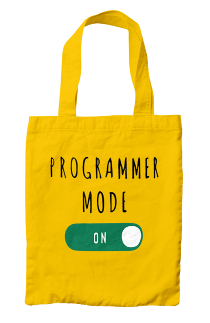 Сумка з принтом "Режим програміста". Айті, айтішник, для айтішника, для програміста, подарунок айтішнику, подарунок програмісту, програміст, режим програміста, розробник. 2070702