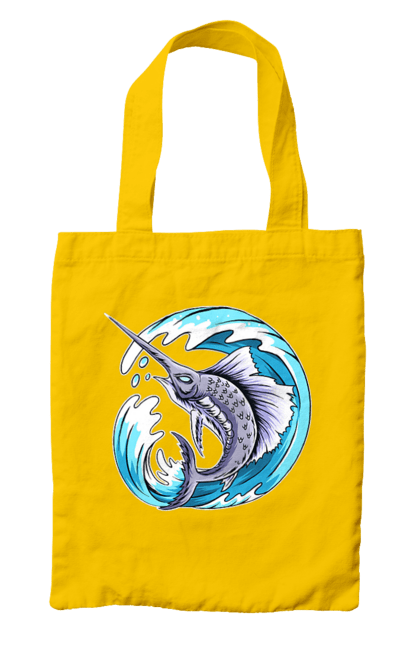 Сумка з принтом "Риба Меч І Хвиля". Риба меч, хвиля. 2070702