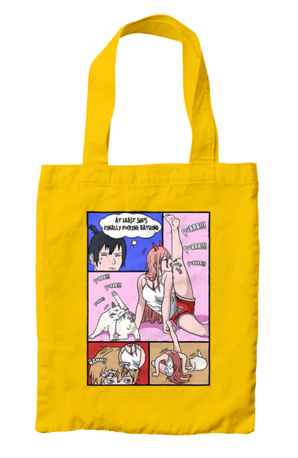 Bag with prints Chainsaw Man Power. Anime, chainsaw man, demon, manga, power, shonen. 2070702